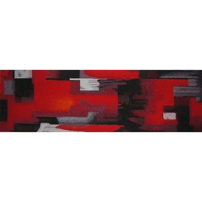 Impressione in nero, rosso, bianco e grigio